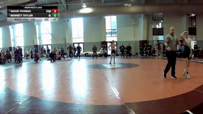 106 lbs Quarterfinal - Jakob Thomas, Powhatan Youth Wrestling Club vs Bennett Taylor, McLean Lions