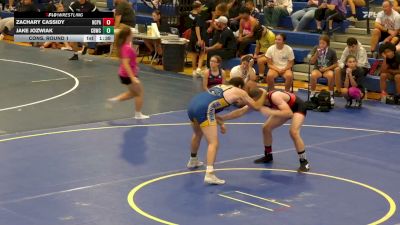 165 lbs Cons. Round 1 - Zachary Cassidy, Harborcreek PA vs Jake Jozwiak, Monarch And New York