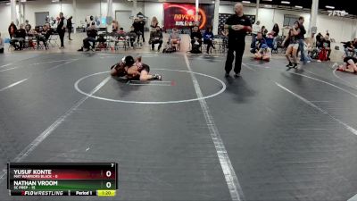 92 lbs Round 3 (4 Team) - Nathan Vroom, SC Prep vs Yusuf Konte, Mat Warriors Black