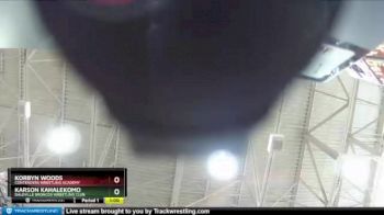 83 lbs Cons. Round 4 - Korbyn Woods, Contenders Wrestling Academy vs Karson Kahalekomo, Daleville Broncos Wrestling Club