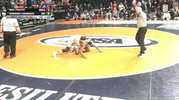 1A 132 lbs 1st Place Match - Jeremiah Lawrence, Chicago (C. Hope Academy) vs Max Philpot, Vandalia