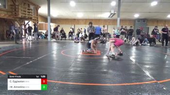 135 lbs Semifinal - Cameron Eggleston, Bainbridge vs Matthew Almedino, Dickson City