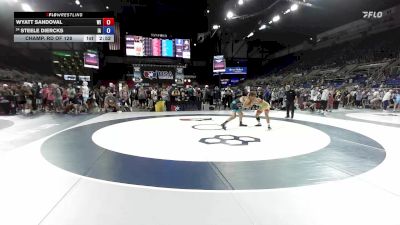 138 lbs Champ. Rd Of 128 - Wyatt Sandoval, WI vs Steele Diercks, IA