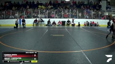 64 lbs Cons. Semi - Kainoa Smith, Mat Psychos vs Brody Carpenter, Jonesville Youth WC