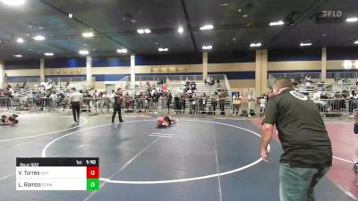 88 lbs Quarterfinal - Vanessa Torres, Victory WC vs Lillia Ramos, Stampede WC