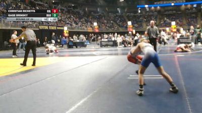 95 lbs Round Of 32 - Christian Ricketts, Ridley vs Gage Brinsky, Bradford