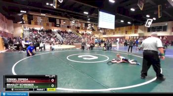 63 lbs Cons. Round 1 - Bradley Schreiber, Rancho Bernardo Wrestling Club vs Ezekiel Zepeda, Team Temecula Wrestling Club