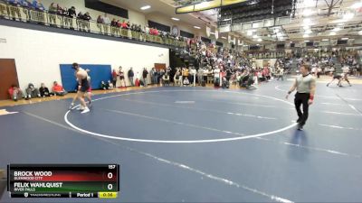 157 lbs Cons. Round 5 - Felix Wahlquist, River Falls vs Brock Wood, Glenwood City