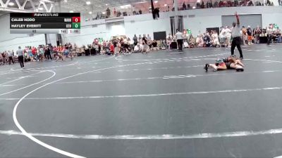 92 lbs Round 1 (8 Team) - Caleb Hodo, Warhawks vs Hayley Everitt, U2 The Uprising