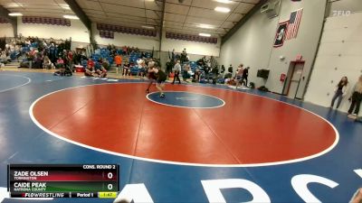144B Cons. Round 2 - Caide Peak, Natrona County vs Zade Olsen, Torrington