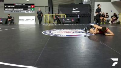 All Cadet Boys Freestyle Upper - 150 lbs Cons. Round 2 - Ali Ibrahim, Canyon Springs High School Wrestling vs Nathaniel Macalalad, Servite High School Wrestling