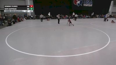 58 lbs Cons. Sub-quarters - Nate Gaffigan, Roundtree Wrestling Academy vs Dominic Flores, Cory Clark Wrestling