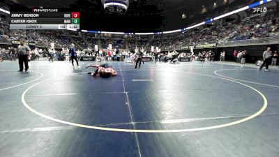 250 lbs Consy 3 - Jimmy Benson, Boyertown vs Carter Knox, Marion Center