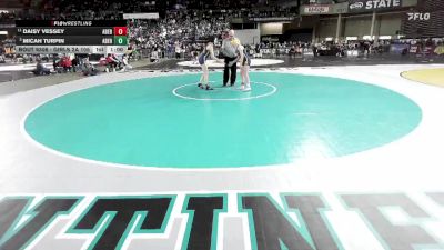 Girls 2A 105 lbs Cons. Round 3 - Daisy Vessey, Aberdeen (Girls) vs Micah Turpin, Aberdeen (Girls)