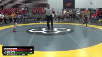 60 lbs 2nd Place Match (8 Team) - Dawson Wicker, Team Ohio (OH) vs Landon Caro, Team 922 (OH-PA)