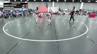 113 lbs Rowdey Starcher, Team Kansas Silver vs Jonathan Hine, Team Wyoming White