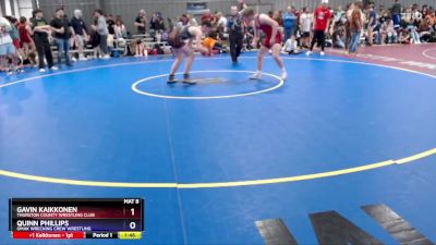 165 lbs Quarterfinal - Gavin Kaikkonen, Thurston County Wrestling Club vs Quinn Phillips, Omak Wrecking Crew Wrestling