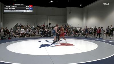 82 lbs Champ. Round 1 - Jesse Porter, New York Athletic Club vs DM Hallett, NMU-OTS