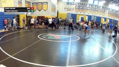 120 lbs Cons. Round 4 - Terry Milam, Black Creek Wrestling Club vs Cash Cailliau, Jesuit