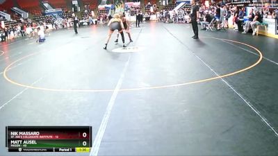 130 lbs Cons. Round 4 - Matt Ausel, Mason vs Nik Massaro, St. Joe`s Collegiate Institute