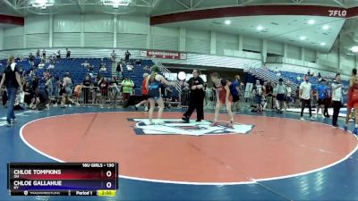 130 lbs Semifinal - Chloe Tompkins, OH vs Chloe Gallahue, KY