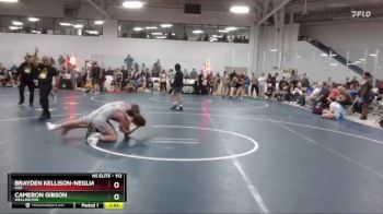 112 lbs Cons. Round 3 - Brayden Kellison-Neglia, KD6 vs Cameron Gibson, Wellington