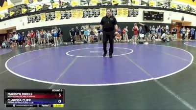 106 lbs Round 3 - Madisyn Mikels, Region Wrestling Academy vs Clarissa Clipp, Franklin Wrestling Club