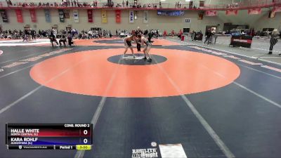 136 lbs Cons. Round 2 - Kara Rohlf, Augustana (IL) vs Halle White, North Central (IL)