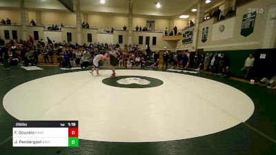 285 lbs Round Of 16 - Frank Gouveia, North Andover vs Joseph Pendergast, Braintree