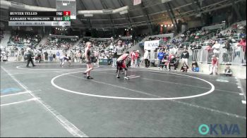 80 lbs Quarterfinal - Zamaree Washington, Del City Little League Wrestling vs Sawyer Barnett, Redskins Wrestling Club