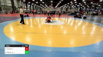 120 lbs Consi Of 64 #1 - Eli Horton, NC vs Bryan Davis, Jr, SC