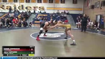 182 lbs Cons. Round 2 - Nico Turturro, Temecula Valley vs Daniel Dominguez, Mission Viejo