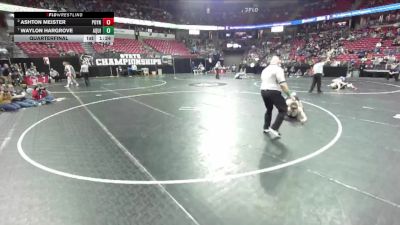 D3-157 lbs Quarterfinal - Ashton Meister, Poynette vs Waylon Hargrove, Aquinas