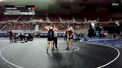 215-D4 Champ. Round 1 - James Davis, Morenci High School vs Thomas Nelson, Bagdad High School