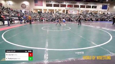 70 lbs Consi Of 8 #1 - Maximus Durrer, Oakdale vs Kylan Nakamura, Nakamura Wrestling