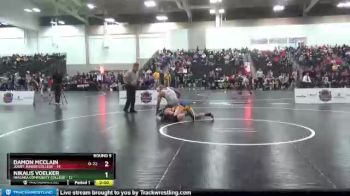 165 lbs Round 5 (6 Team) - Nikalis Voelker, Niagara Community College vs Damon McClain, Joliet Junior College