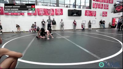 76 lbs Semifinal - Zachary Saucier, Carl Albert vs Kyzer Sanders, Standfast