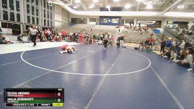 145 lbs 3rd Place Match - Olivia Merino, Mountain Ridge vs Malia Bornhoft, Severance