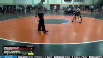 Semifinal - Easton Jorgenson, Waverly Area Wrestling Club vs Croix Gudenkauf, West Delawre