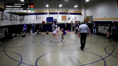 112 lbs Cons. Round 2 - Isabella Johnson, Fort Leboeuf Hs vs Amora Sorzano-Lee, Plum Hs