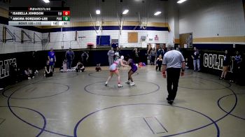 112 lbs Cons. Round 2 - Isabella Johnson, Fort Leboeuf Hs vs Amora Sorzano-Lee, Plum Hs