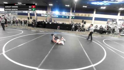 116 lbs Round Of 16 - Ashley Chiang, Silverback WC vs Sophia Garcia, Bonita HS