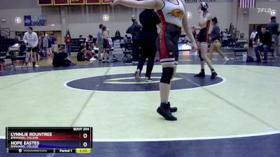 101 lbs Cons. Semi - Hope Eastes, Emmanuel College vs Lynnlie Rountree, Emmanuel College