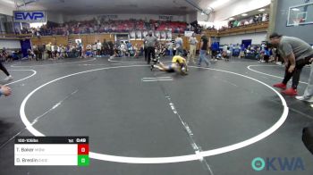 100-105 lbs Rr Rnd 3 - Tyce Baker, Midwest City Bombers Youth Wrestling Club vs Drake Breslin, Choctaw Ironman