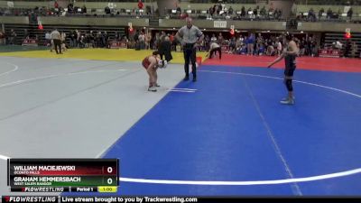 90 lbs Cons. Semi - Graham Hemmersbach, West Salem Bangor vs William Maciejewski, Oconto Falls