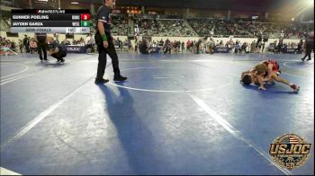 46 lbs Semifinal - Gunner Poeling, Duncan Demon Wrestling vs Jayden Garza, Wesley Wrestling Club