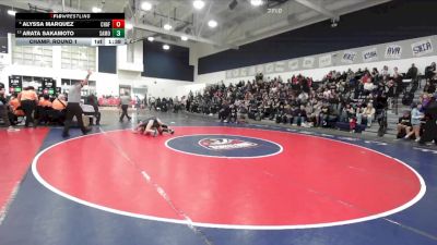 105 lbs Champ. Round 1 - Arata Sakamoto, Santa Monica vs Alyssa Marquez, Chaffey