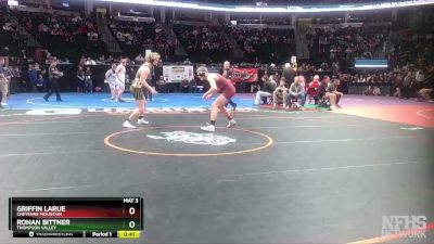 190-4A 5th Place Match - Griffin Larue, Cheyenne Mountain vs Ronan Bittner, Thompson Valley