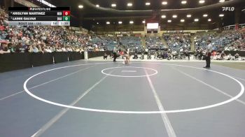100 lbs 1st Place Match - Lainie Galvan, Basehor-Linwood HS vs Krislynn Martinez, Maize South Hs