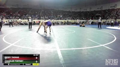 3A-157 lbs Cons. Semi - Chandler Fortney, Bristow vs Brody Thomas, Jay
